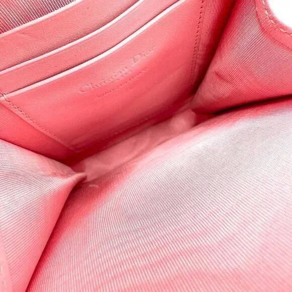 Dior Pink Cannage Champagne GHW Accessory Case Crossbody - Picture 8 of 8